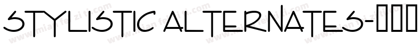 stylistic alternates字体转换
